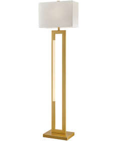 Darrello 2-Light Floor Lamp W/Led Night Soft Gold/White Shade