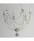 Formosa 6-Light Chandelier Ecru/Venetian Gold