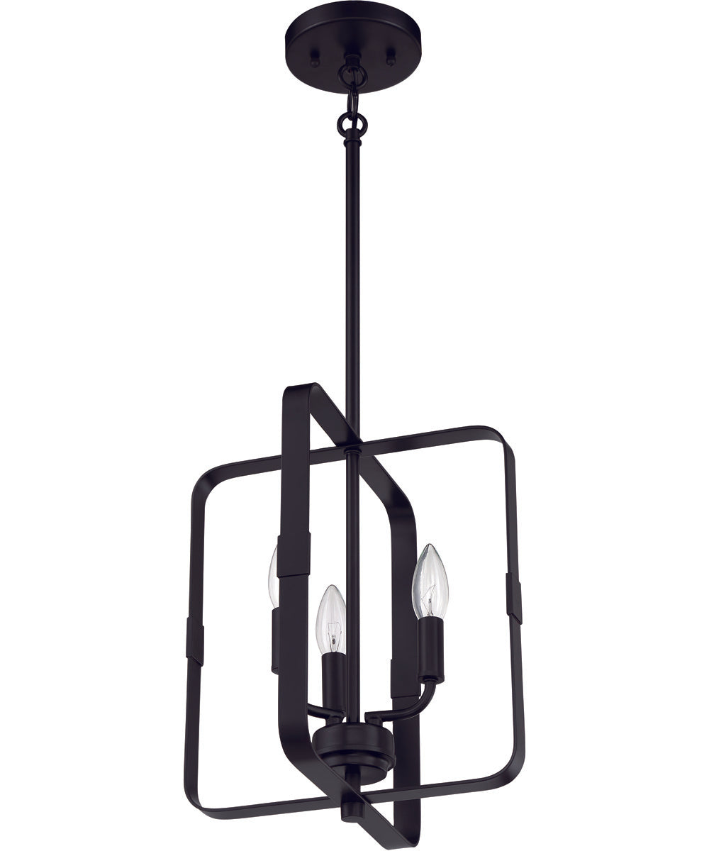 Stowe 3-Light Foyer Flat Black