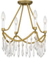 Airedale Small 4-light Semi Flush Mount Aged Brass
