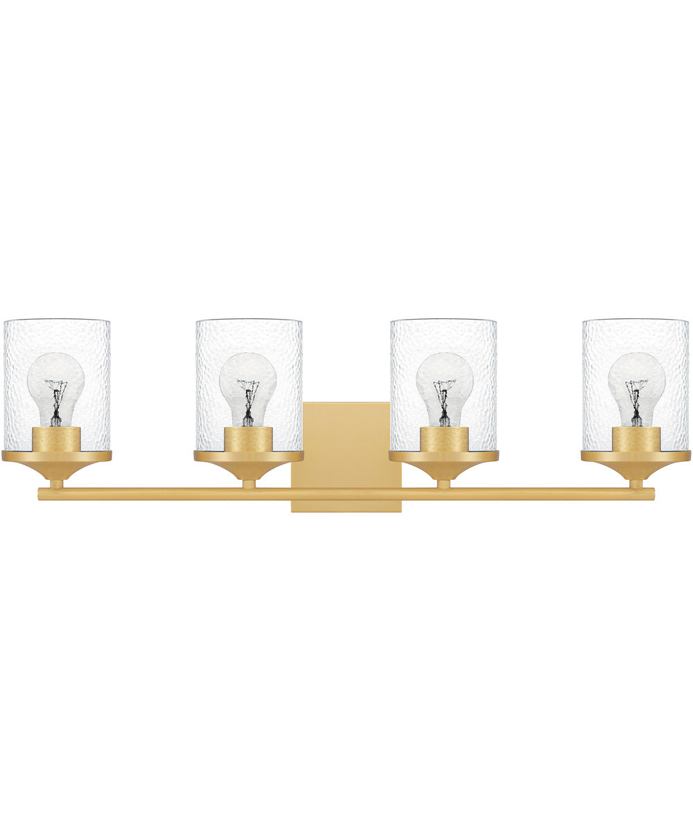 Abner Extra Large 4-light Bath Light Aged Brass