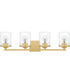 Abner Extra Large 4-light Bath Light Aged Brass