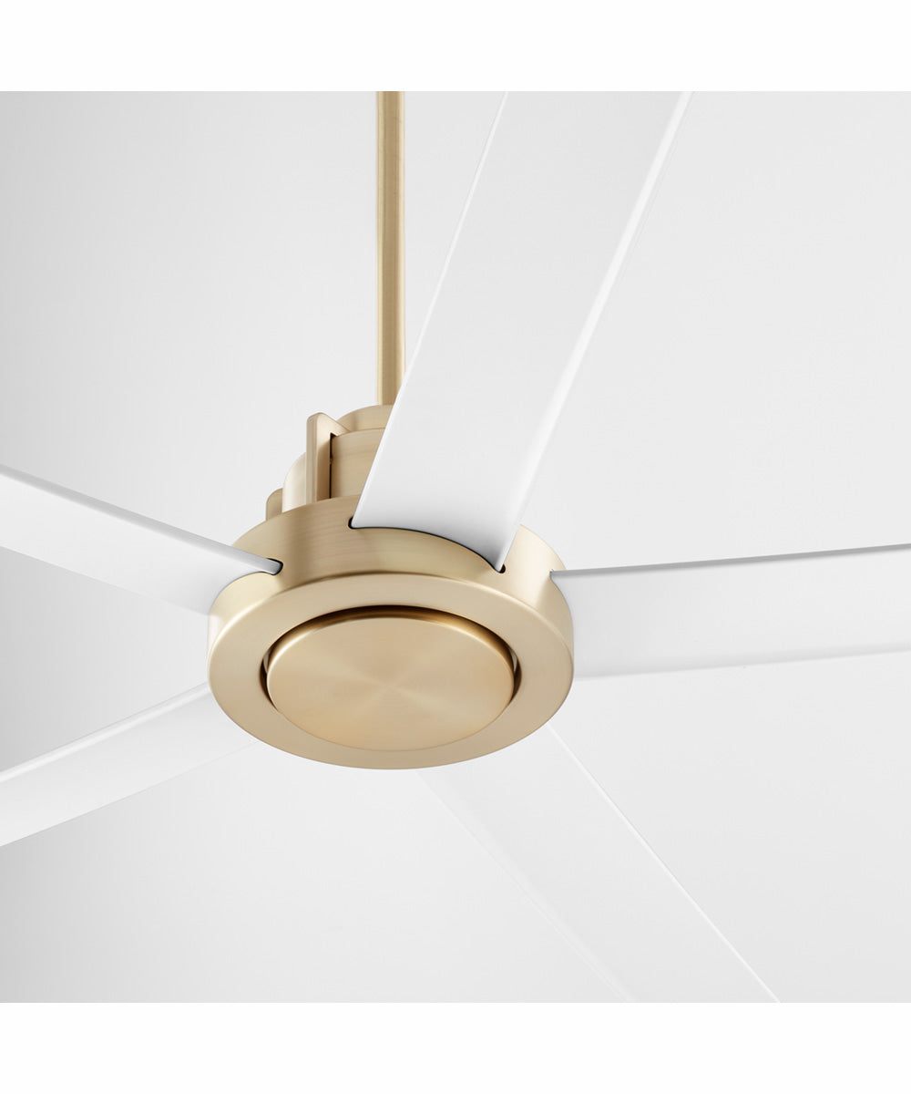 80" Revel Patio Ceiling Fan Aged Brass w/ Studio White