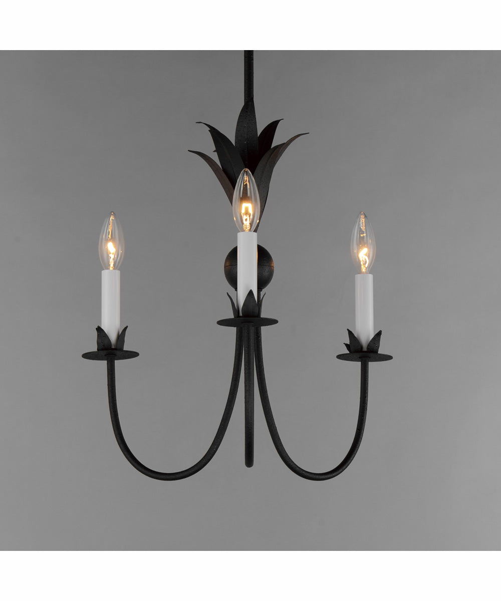 Paloma 3-Light Chandelier Anthracite