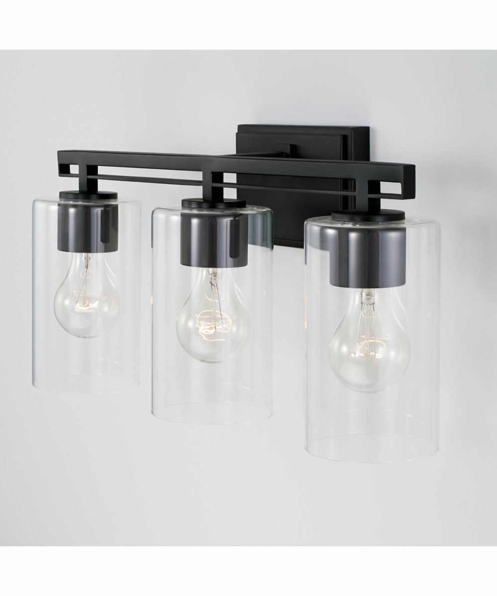 Shelton 3-Light Vanity Matte Black