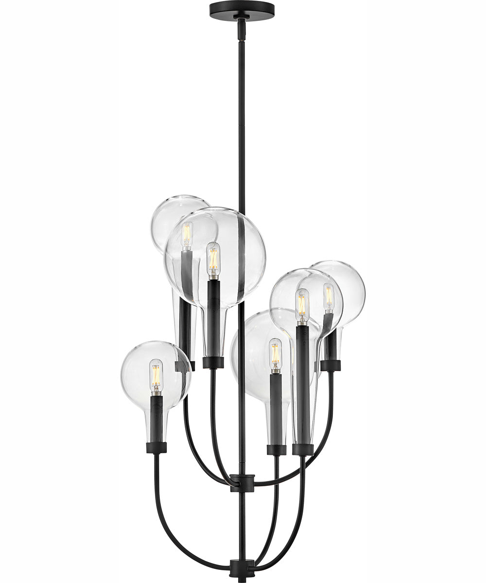 Alchemy 6-Light Medium Multi Tier in Black