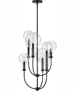 Alchemy 6-Light Medium Multi Tier in Black