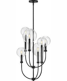 Alchemy 6-Light Medium Multi Tier in Black