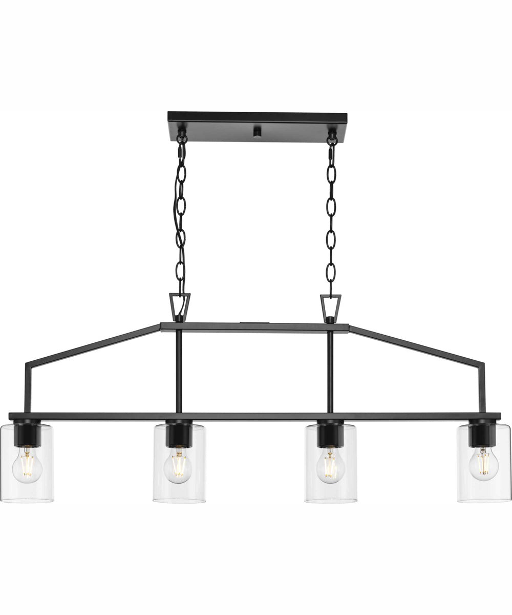 Goodwin 4-Light Modern Farmhouse Island Light Matte Black