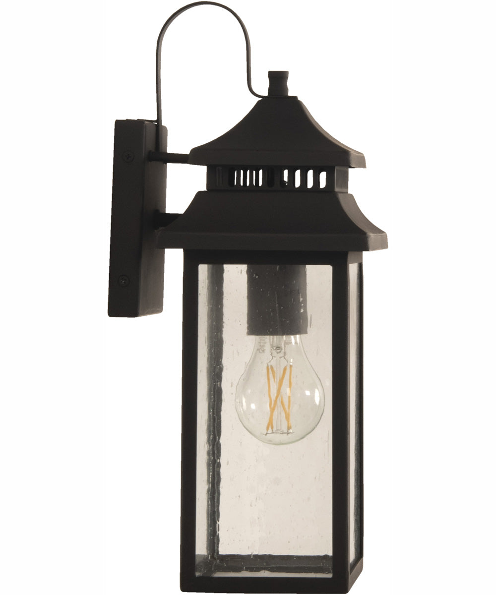 Crossbend 1-Light Outdoor Wall Lantern Dark Bronze Gilded