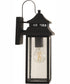 Crossbend 1-Light Outdoor Wall Lantern Dark Bronze Gilded