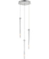Pipette 3-Light Pendant Polished Chrome