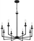 Prescott 8-light Chandelier Matte Black