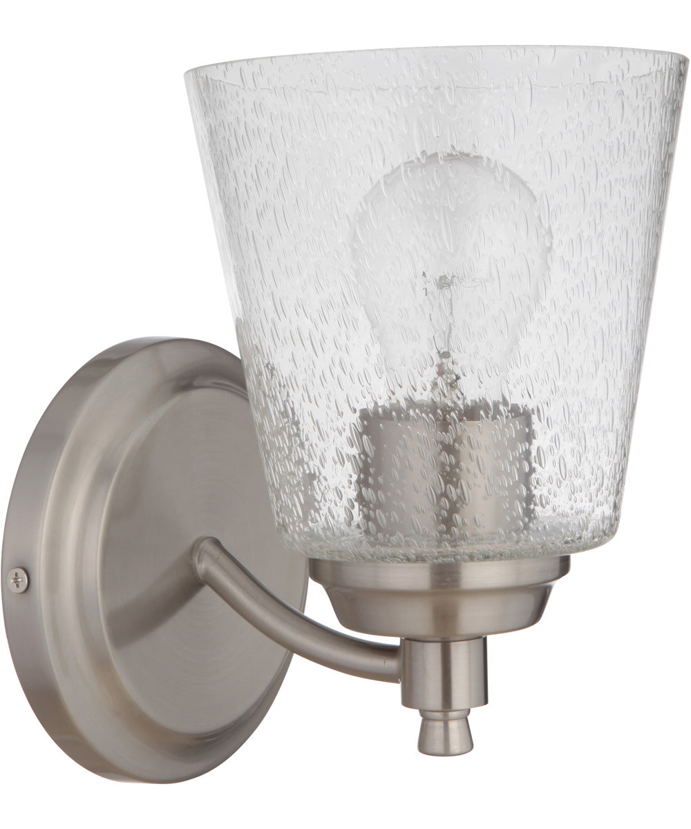 Tyler 1-Light Wall Sconce Brushed Polished Nickel