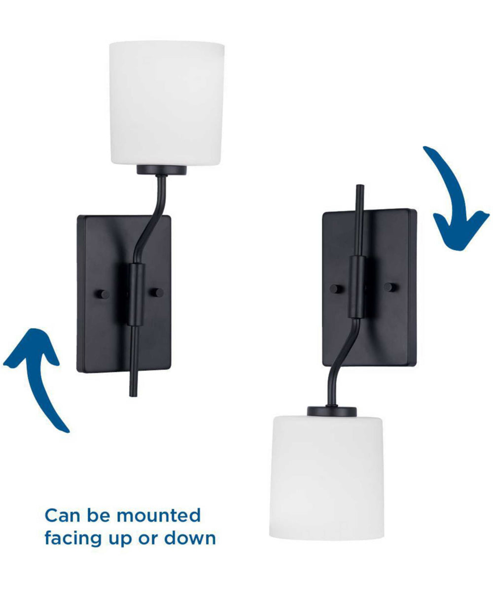 Tobin 1-Light Wall Bracket Matte Black