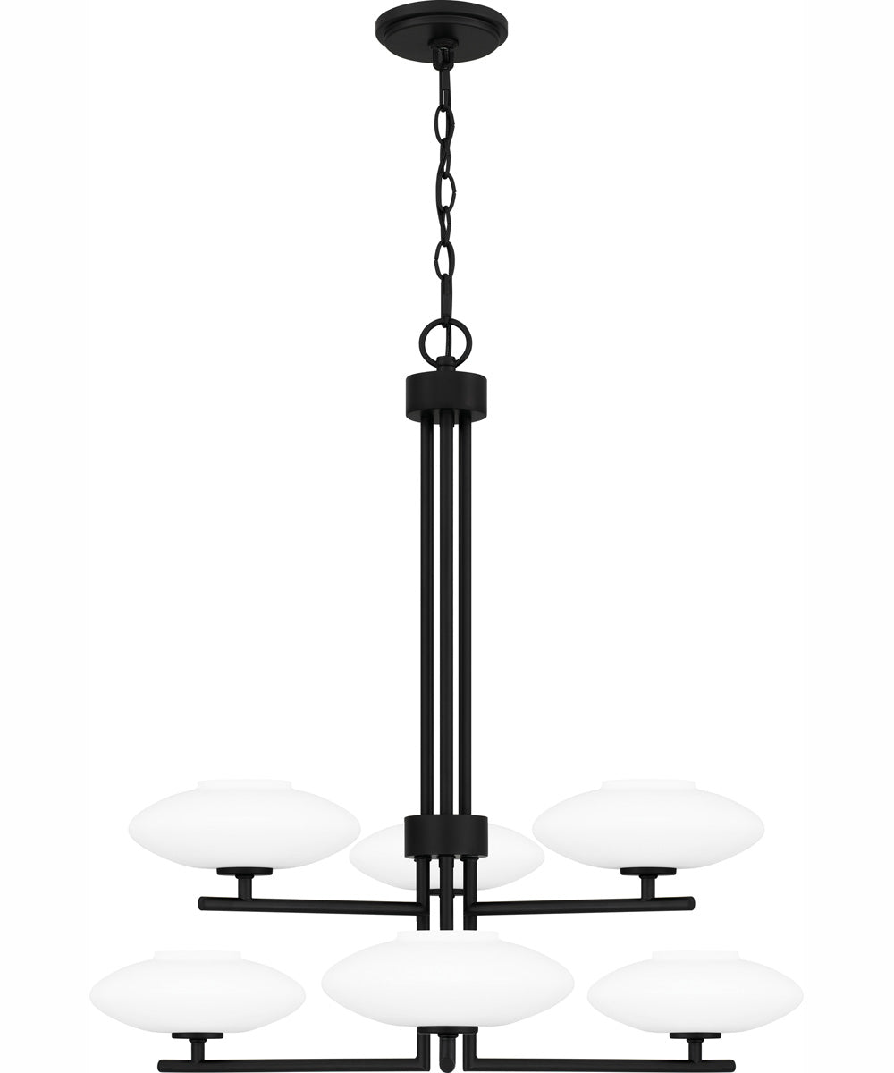 Quoizel Chandelier 6-light Chandelier Matte Black