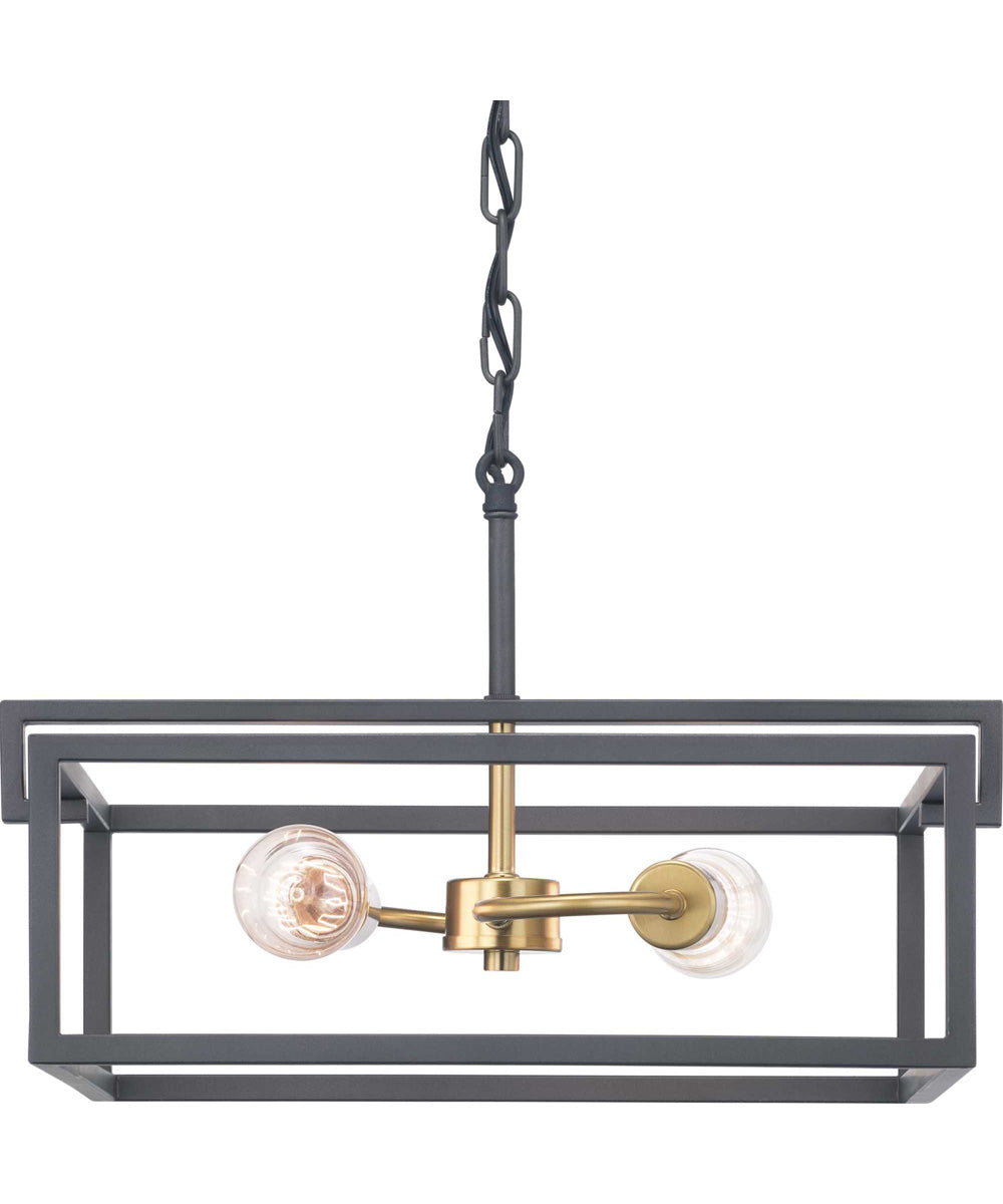 Blakely 2-Light Semi-Flush Convertible Graphite