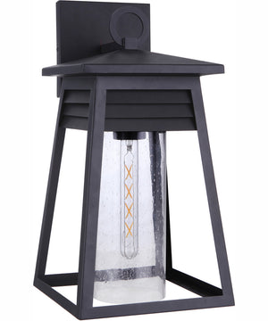 Becca 1-Light Outdoor Wall Lantern Matte Black