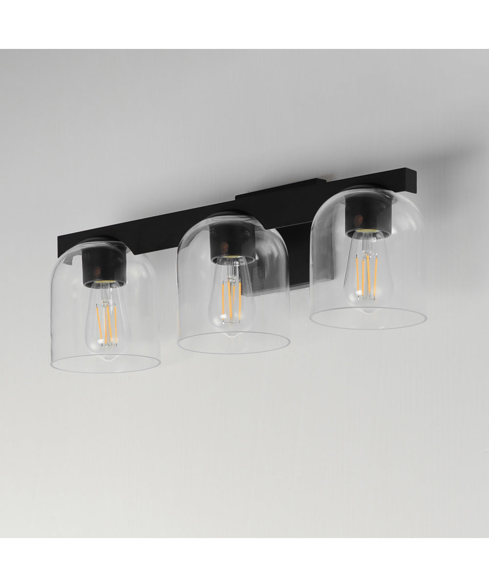 Scoop 3-Light Bath Vanity Black