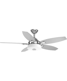 Graceful 54" 5 Blade Fan w/ LED Light Polished Chrome