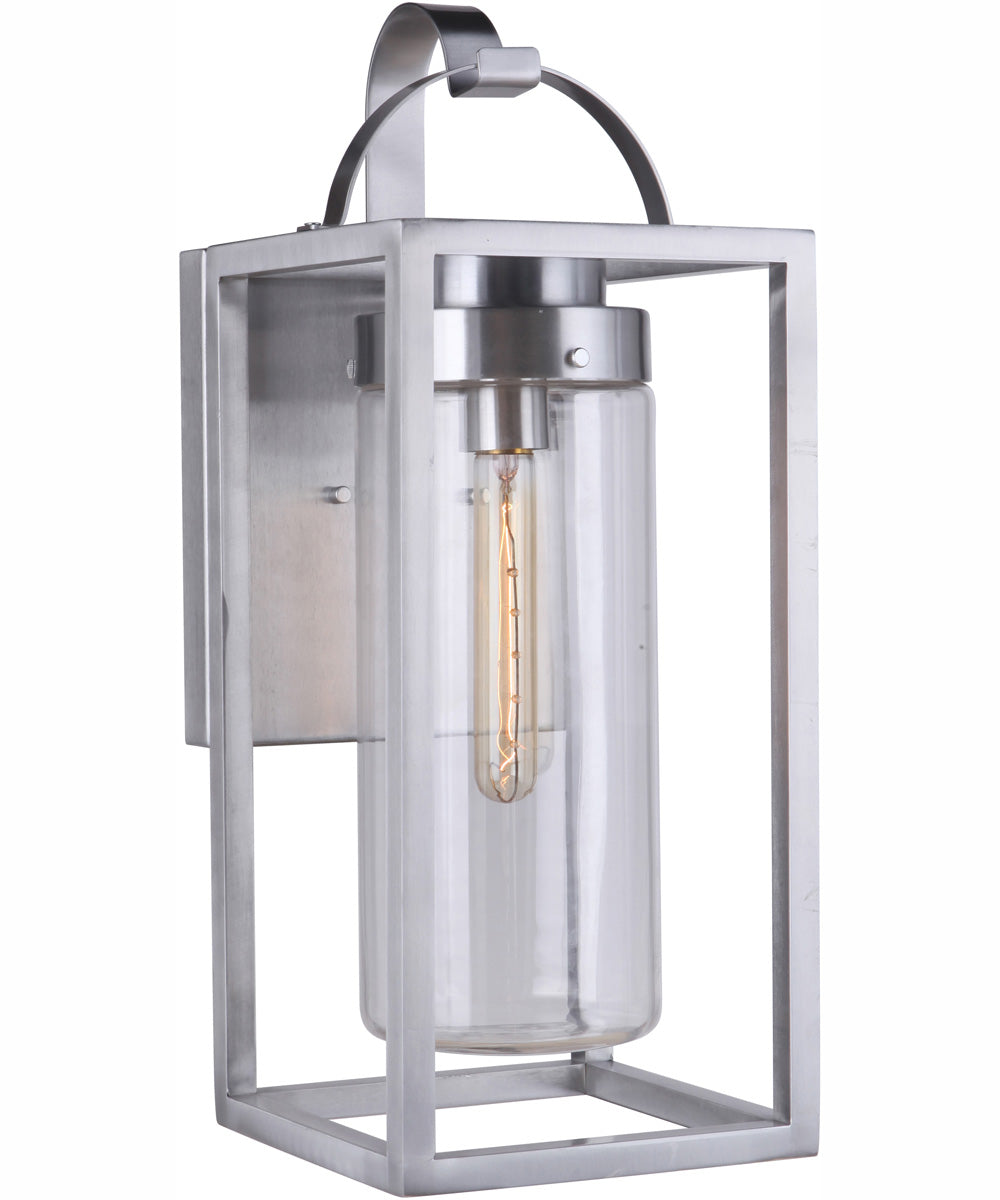 Neo 1-Light Outdoor Wall Lantern Satin Aluminum
