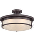 Sailor Large 4-light Semi Flush Mount Western Bronze