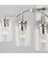 Carter 4-Light Vanity Brushed Nickel