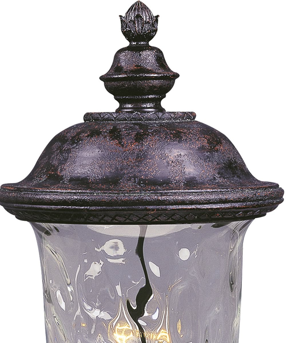 Maxim Carriage House Die-Cast Aluminum 3-Light Outdoor Pole/Post Mount Oriental Bronze 3421WGOB