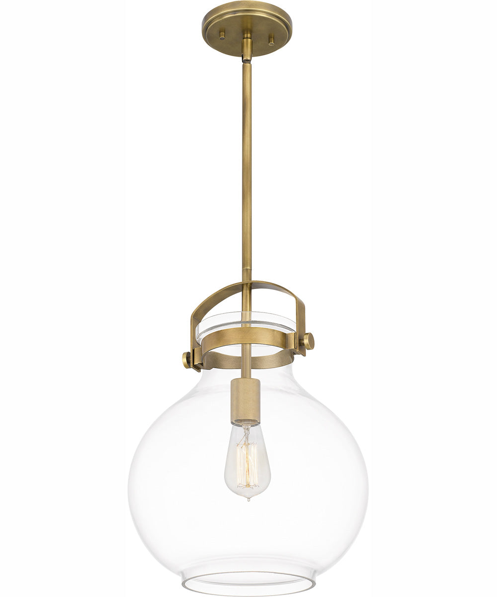 Stella Small 1-light Mini Pendant Weathered Brass