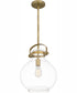 Stella Small 1-light Mini Pendant Weathered Brass