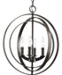 Equinox 4-Light Foyer Pendant Antique Bronze