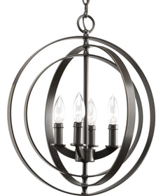 Equinox 4-Light Foyer Pendant Antique Bronze
