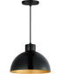 Rockport 1-Light Pendant Black / Antique Copper