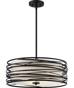 Spiral 3-light Pendant Mystic Black