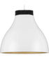 Radian LED  Modern Metal Pendant Satin White