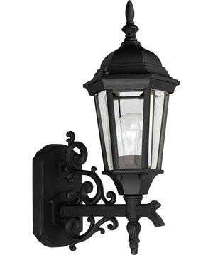 Welbourne 1-Light Small Wall Lantern Textured Black