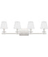 Kelsey Glen Extra Large 4-light Bath Light Polished Nickel