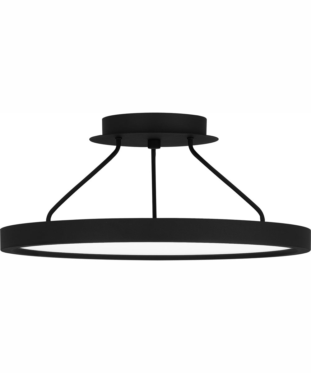 Outskirts Medium Semi Flush Mount Earth Black