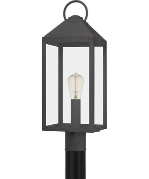 Thorpe Large 1-light Outdoor Post Light Mottled Black