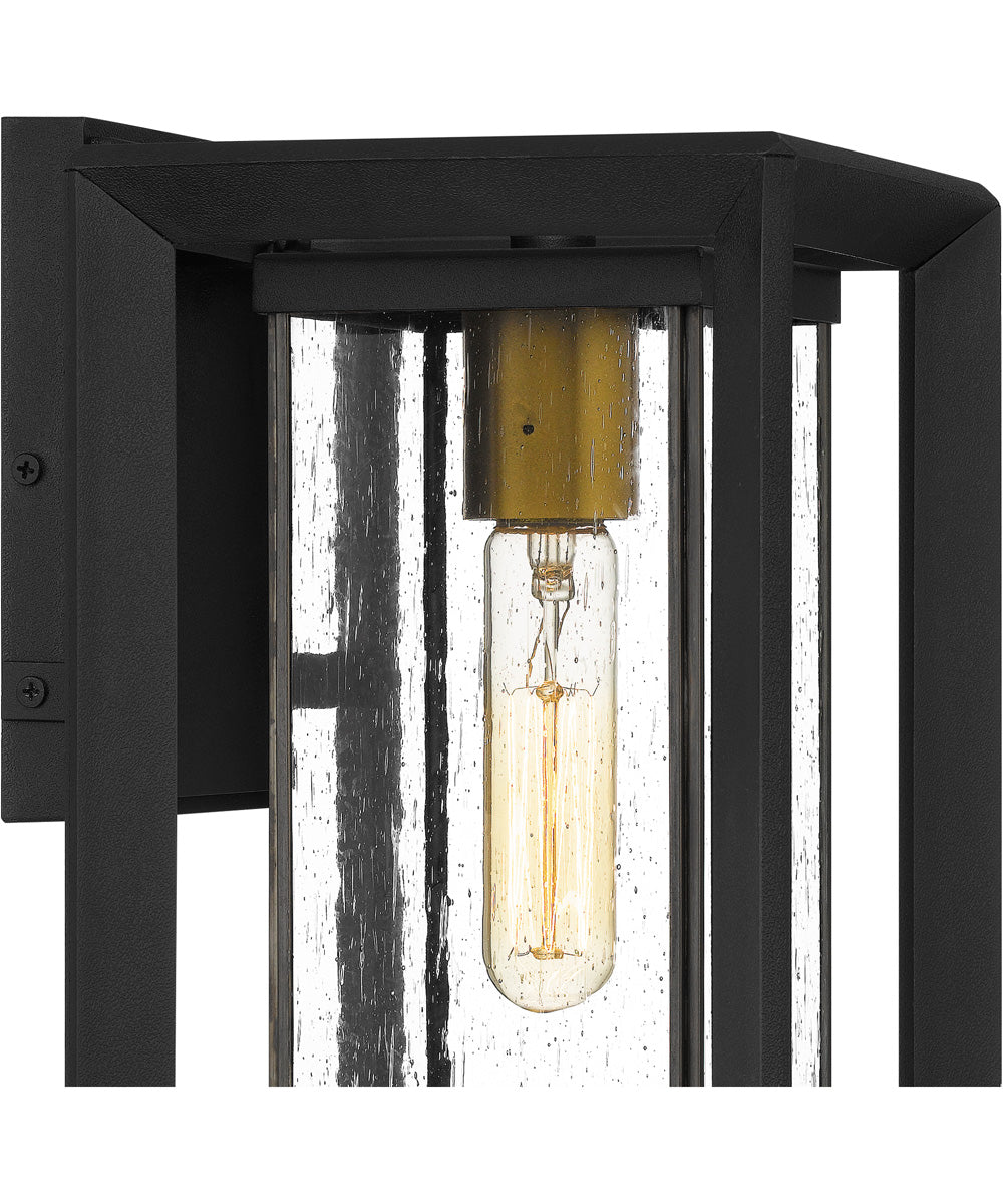 Infinger Medium 1-light Outdoor Wall Light  Coastal Armour Earth Black