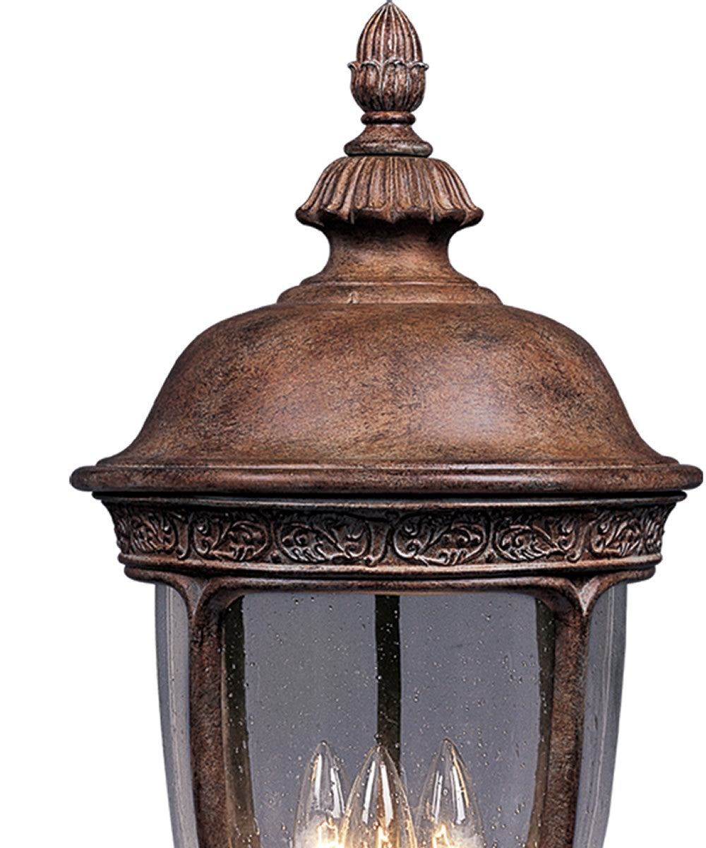 Maxim Knob Hill Die-Cast Aluminum 3-Light Outdoor Pole/Post Mount Sienna 3460CDSE