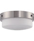 Oak Street 2-Light Flushmount Brushed Polished Nickel