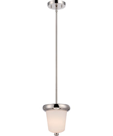 7"W Dylan 1-Light LED Pendant Polished Nickel