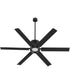 65" Zeus Patio Ceiling Fan Matte Black