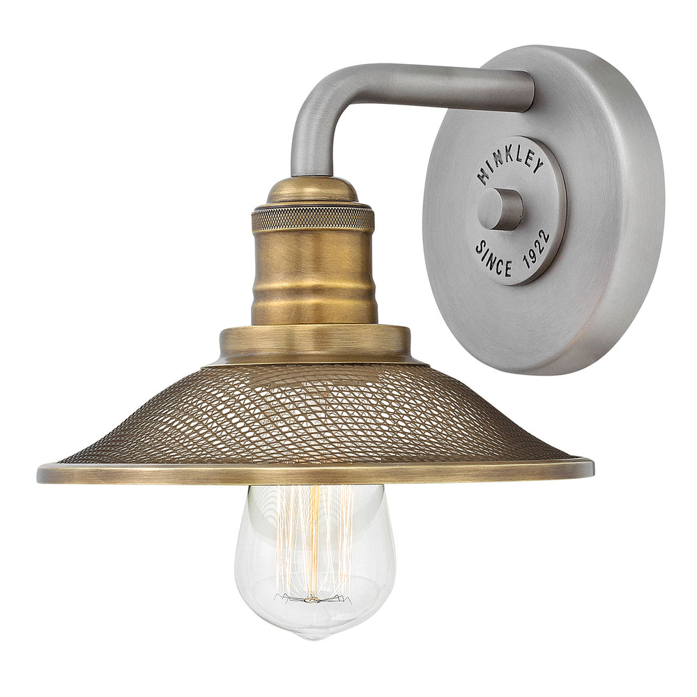 8"W Rigby 1-Light Bath Sconce in Antique Nickel