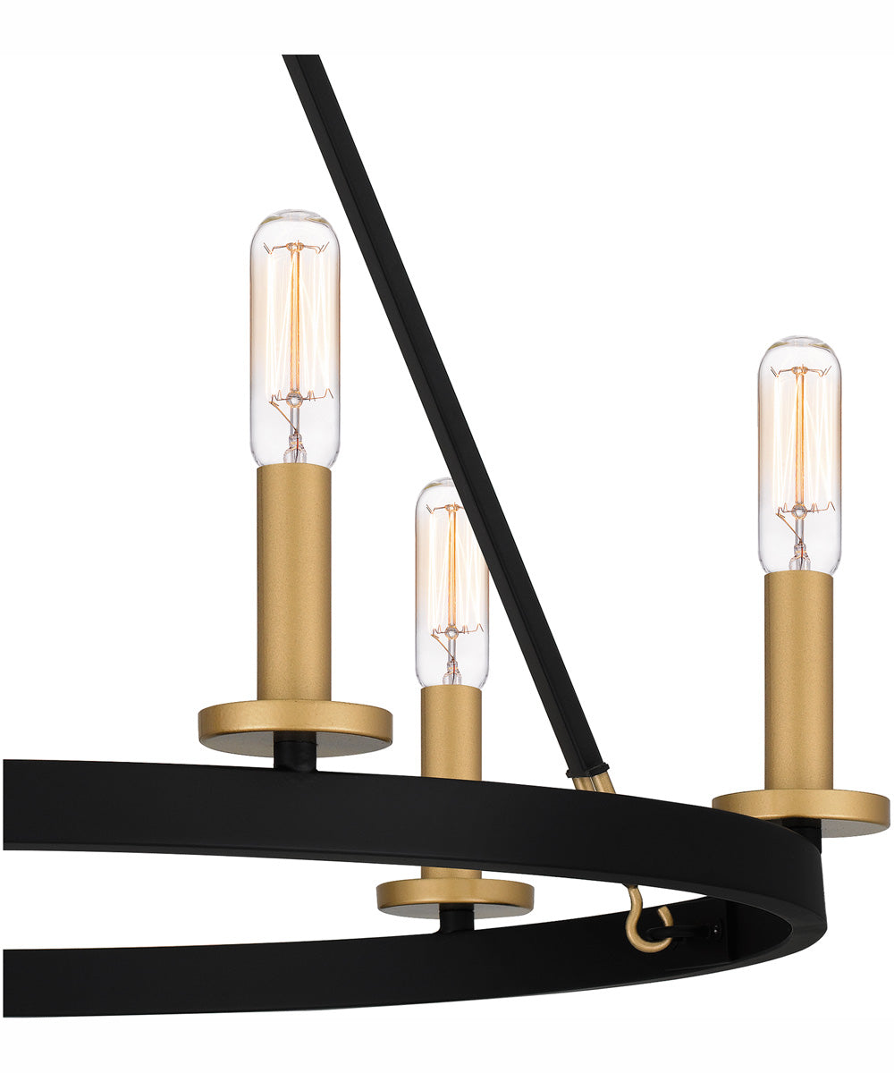 Graylyn 6-light Chandelier Matte Black