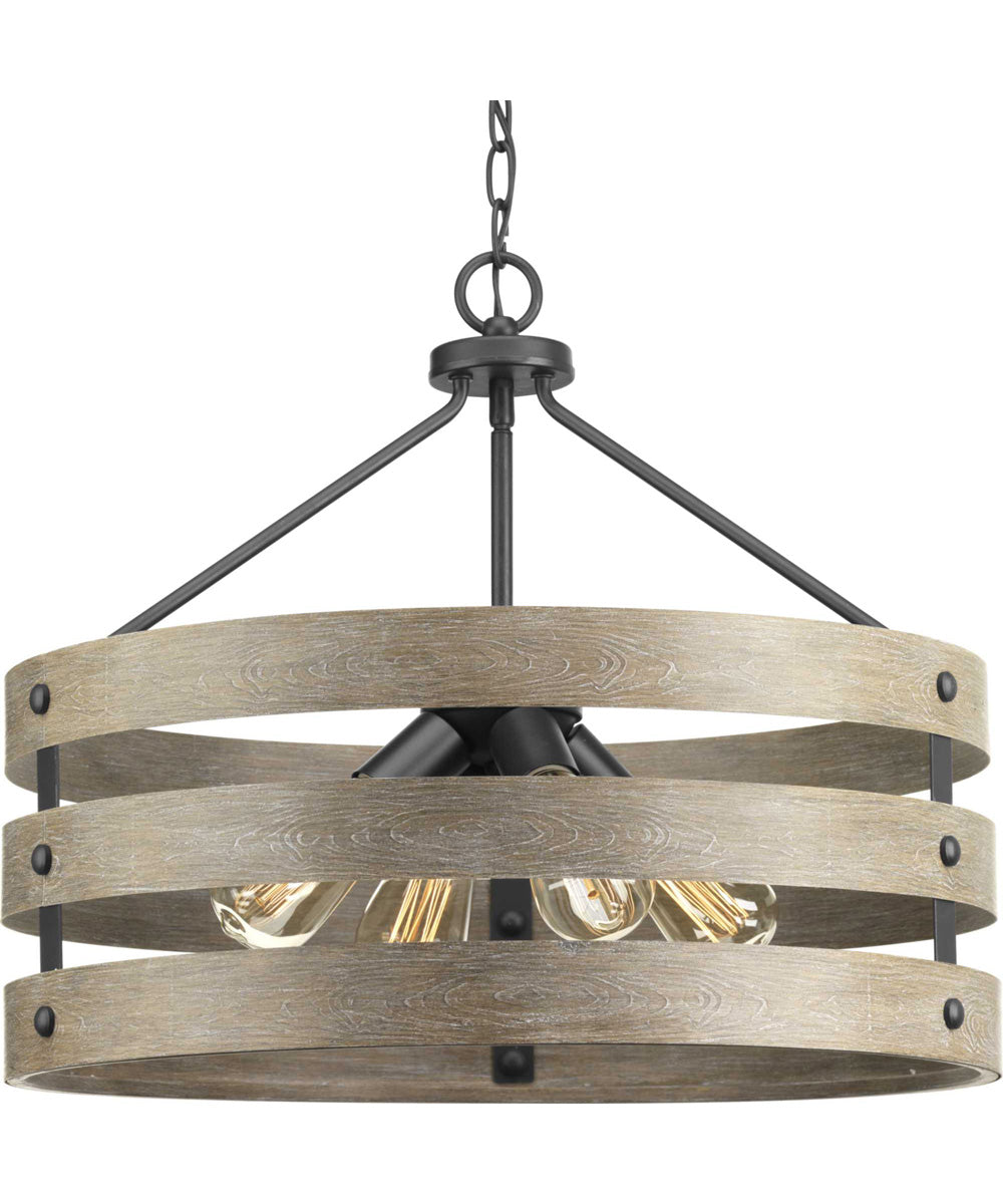 Gulliver 4-Light Coastal Pendant Light Graphite