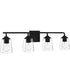 Thoresby Extra Large 4-light Bath Light Matte Black
