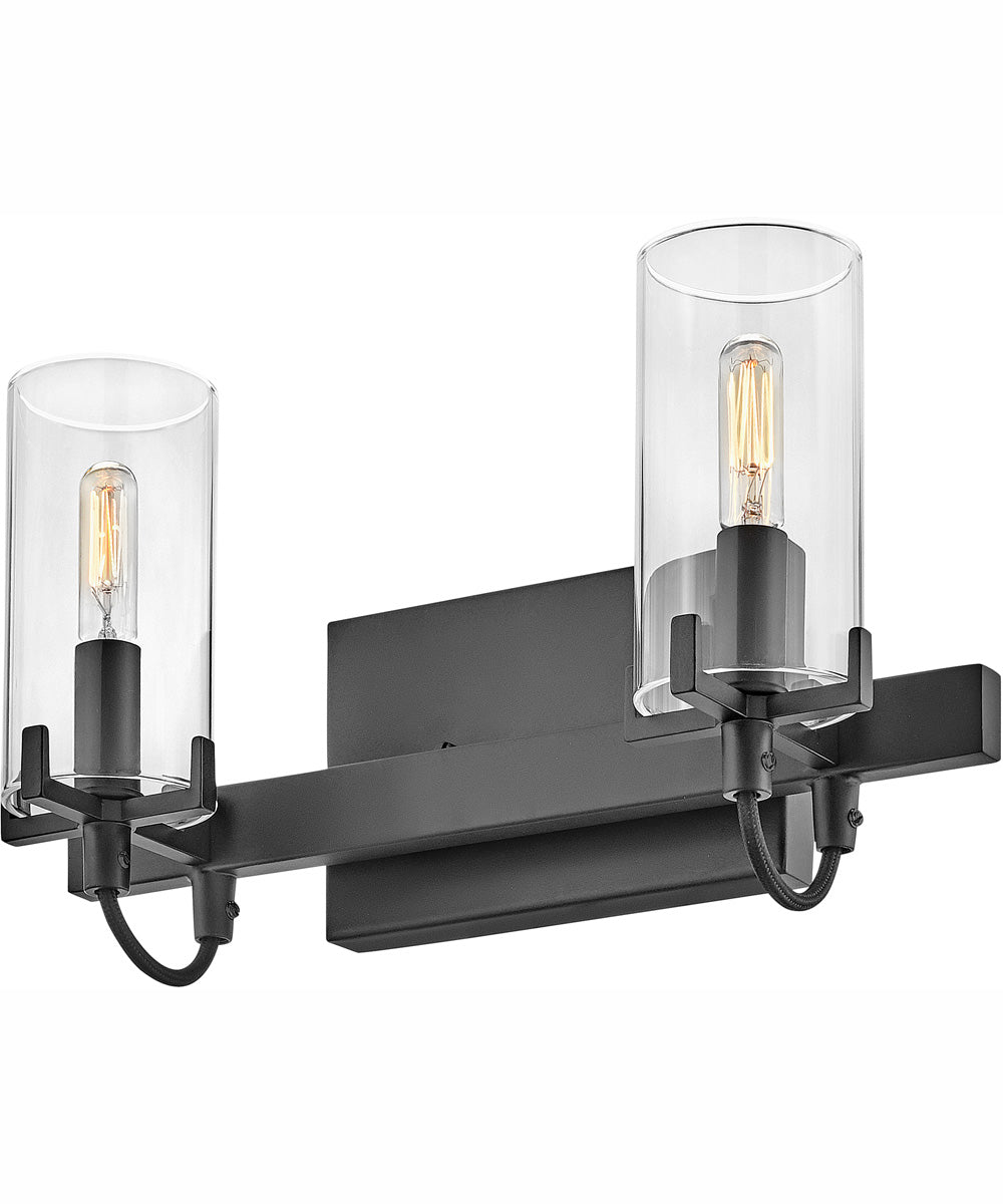 Ryden 2-Light Two Light Vanity in Black