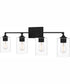 Prescott Extra Large 4-light Bath Light Matte Black